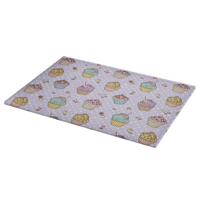 Retro Sweets Pattern Cutting Board (Corner)