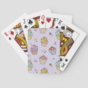 Retro Sweets Pattern Playing Cards