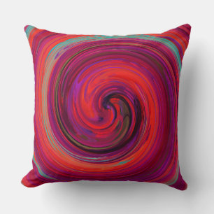 Retro Swirl Abstract Art #8 Cushion