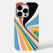 Retro Swirl Abstract Art iPhone / iPad case