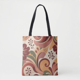 Retro Swirl Tote Bag