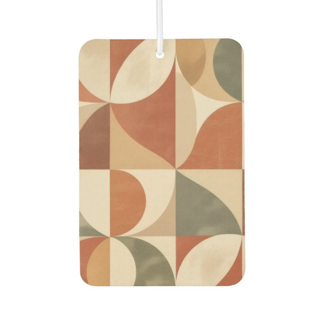 "Retro Symmetry" Car Air Freshener (Front)