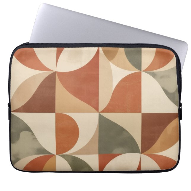 "Retro Symmetry" Laptop Sleeve (Front)