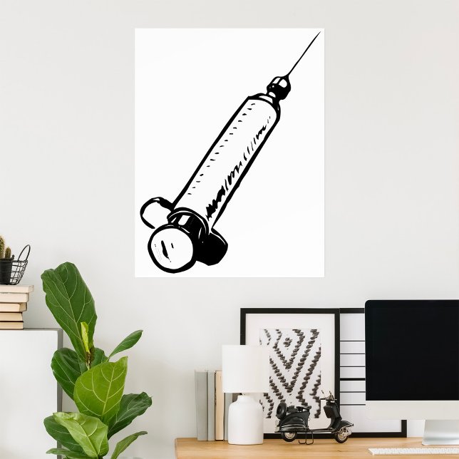 Retro Syringe Poster (Creator Uploaded)