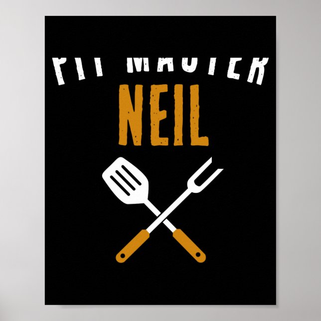 Retro T Master Name Funny Id Smoke That  Poster (Front)