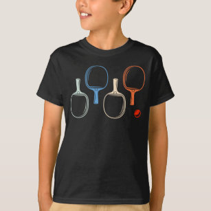 Retro Table Tennis and Ping Pong Player T-Shirt