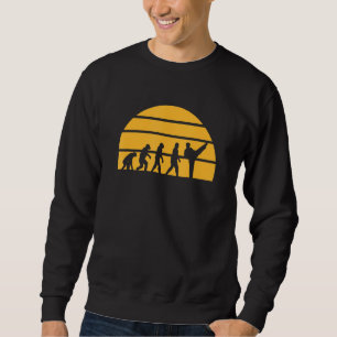 Retro Taekwondo Japanese Martial Arts Evolution Ka Sweatshirt