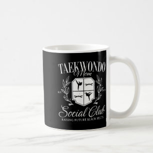 Retro Taekwondo Mum Raising Future Black Belts Coffee Mug