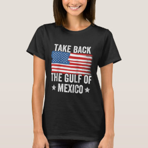 Retro Take Back The Gulf Of Mexico American Flag G T-Shirt