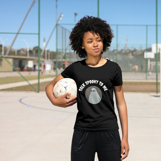 Retro Talk Spooky To Me Cool Ghost Halloween T-Shirt (Creator Uploaded)