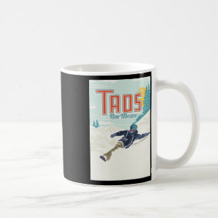 Retro Taos Ski Valley New Mexico Skiing Snowboardi Coffee Mug