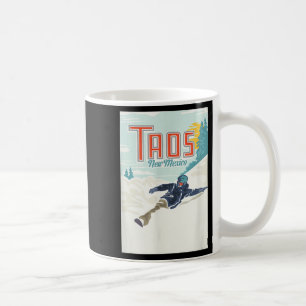 Retro Taos Ski Valley New Mexico Skiing Snowboardi Coffee Mug