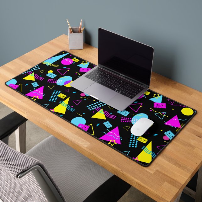 RETRO TAPE COLORFUL SHAPES DESK MAT (Office 2)