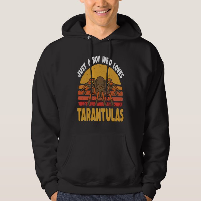 retro tarantula boy for tarantula hoodie (Front)
