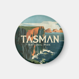 Retro Tasman National Park Magnet