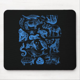 Retro Tattoo Animals Wildlife Nature Conservation Mouse Pad