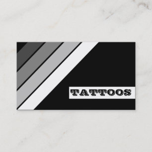 retro TATTOO stripes loyalty card