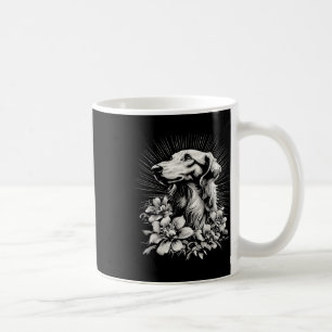 Retro Tattoo Style Borzoi Dog Lover  Coffee Mug