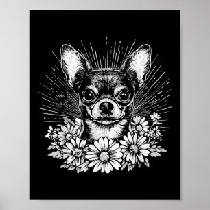 Retro Tattoo Style Chihuahua Dog Lover  Poster