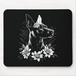 Retro Tattoo Style Doberman Pinscher Dog Lover _1  Mouse Pad