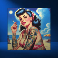 Retro Tattooed Bikini Summer Pin-up