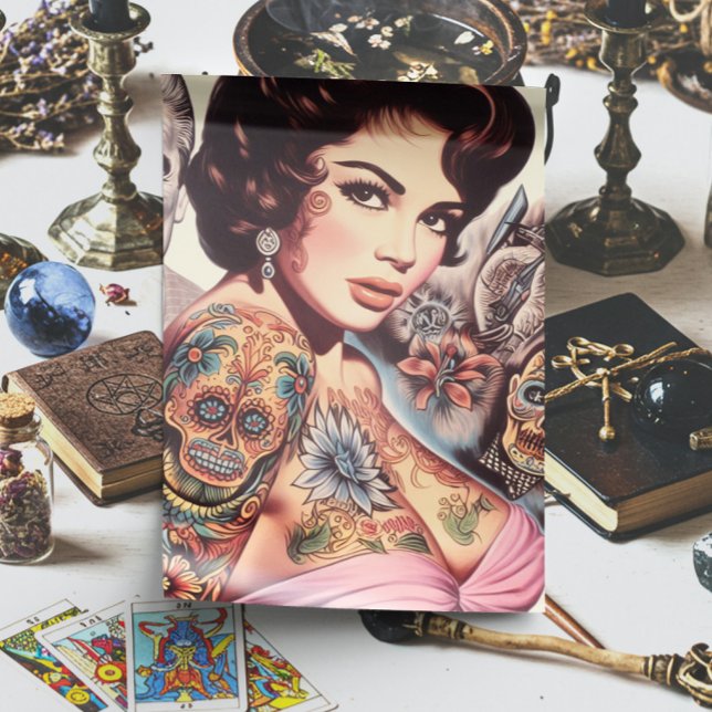 Retro Tattooed Pin-up Tissue Paper (Creator Uploaded)