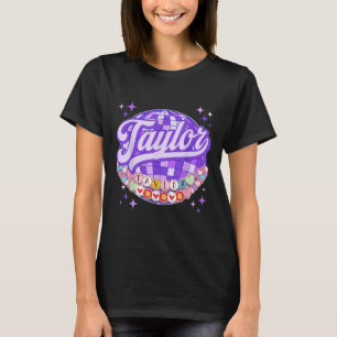 Retro Taylor First Name Personalised Friendship Br T-Shirt