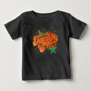 Retro Taylor First Name Personalised Groovy Disco Baby T-Shirt