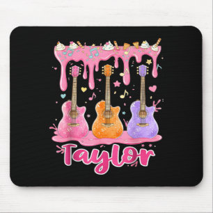 Retro Taylor Ice Cream Dripng Groovy 80's Women Me Mouse Pad