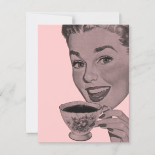 Retro Tea Party Invitation