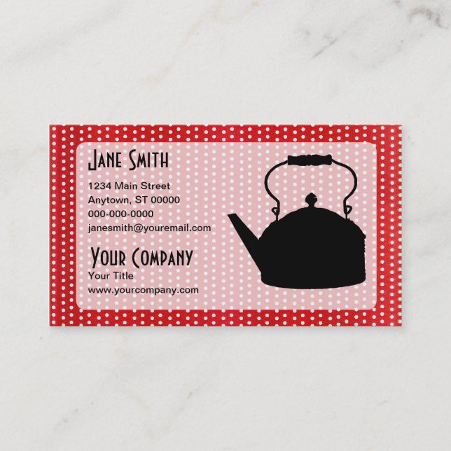 Retro Tea V2 Business Card (Front)