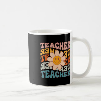 Retro Teacher Daisy Colorful - Elementary School T Coffee Mug