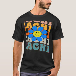 Retro Teacher Daisy Colourful Back to School 3 T-Shirt