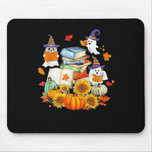 Retro Teacher Halloween Ghost Read More Books Teac Mouse Pad