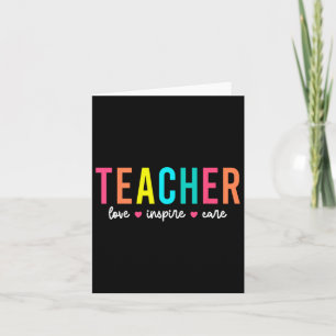 Retro Teacher Inspirational Back To School Costume Card