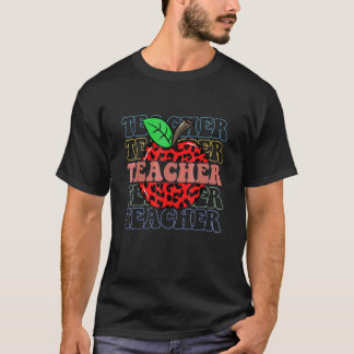 Retro Teacher Inspirational Colourful Elementary S T-Shirt