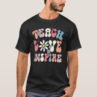 Retro Teacher Inspirational Colourful Elementary S T-Shirt