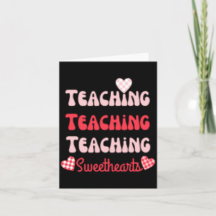 Retro Teacher Valentines Day 2023 Teaching Sweethe Card