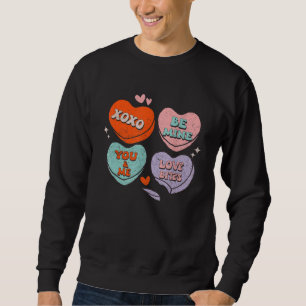 Retro Teacher Valentines Day XOXO Be Mine Valentin Sweatshirt