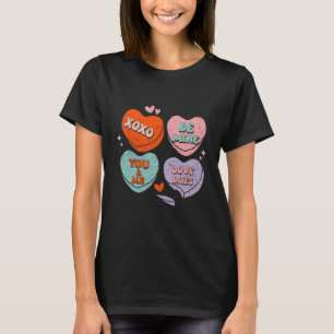 Retro Teacher Valentines Day Xoxo Be Mine Valentin T-Shirt