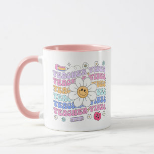 Retro Teacher Vibes Appreciation Mug