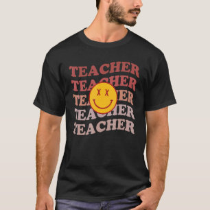 Retro Teachers Inspirational Colourful Cute Elemen T-Shirt