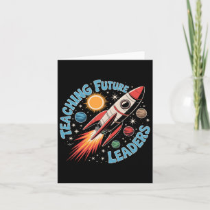 Retro Teaching Future Leaders Fun Back To School T Card