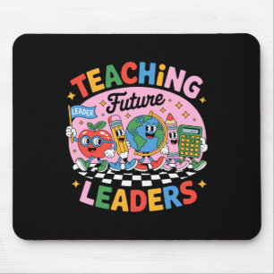Retro Teaching Future Leaders Fun Back To School T Mouse Pad