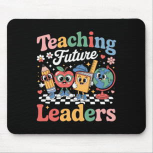 Retro Teaching Future Leaders Fun Back To School T Mouse Pad