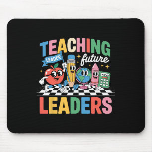 Retro Teaching Future Leaders Fun Back To School T Mouse Pad