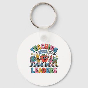 Retro Teaching Future Leaders Fun Ck To School Tea Key Ring