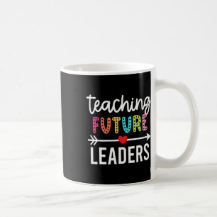 Retro Teaching Future Leaders Groovy Teacher Back Coffee Mug