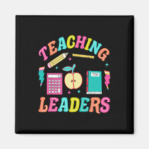 Retro Teaching Future Leaders Groovy Teacher Back Magnet