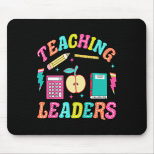 Retro Teaching Future Leaders Groovy Teacher Back Mouse Pad